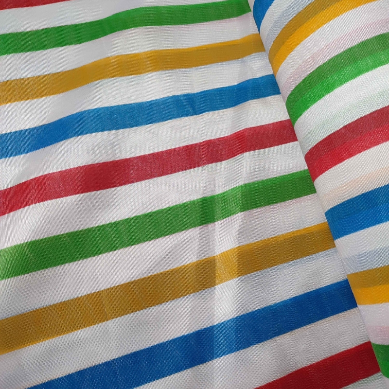 Tela Disfraz Rasete Rayas Multicolor