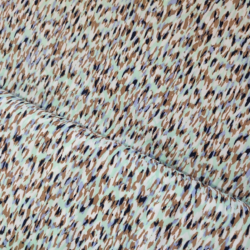 Viscosa Animal Print Azulada
